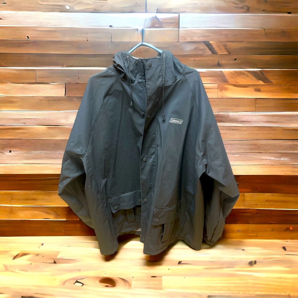 Coleman Poly Vinyl Rain Wind Outdoor Jacket